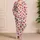 Strawberry And Blush Stripe Style For Cozy Spring Mornings And Sweet Valentine Gifting Satin Pajamas Set - 4