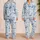 Blue Ocean Whales And Sea Turtles For Coastal Summer Getaways And Beach Lovers Satin Pajamas Set - 2