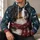 Bernese Mountain Dog in Winter Scarf for Christmas Cheer and Cozy Cold-Weather Days All-over Print Hoodie (Lightweight) - 6