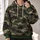 Woodland Camouflage in Green and Brown for Hiking, Camping and Outdoor Adventures All-over Print Hoodie (Lightweight) - 2