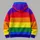 Bold Rainbow Color Block Stripes for Pride Events and Everyday Casual Wear All-over Print Hoodie (Lightweight) - 5