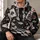 Playing Cards and Checkerboard for Poker Nights and Casino Parties All-over Print Hoodie (Lightweight) - 6