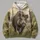 Realistic Wild Boar in Meadow for Outdoor Adventure and Wildlife Enthusiasts and Nature Lovers All-over Print Hoodie (Lightweight) - 4
