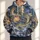 Golden Serpent Dragon Over Stormy Ancient City for Fantasy Adventure and Daily Wear All-over Print Hoodie (Lightweight) - 1