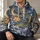 Golden Serpent Dragon Over Stormy Ancient City for Fantasy Adventure and Daily Wear All-over Print Hoodie (Lightweight) - 6