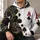 Black And Gold Spade Card Motifs For Casino Nights And Everyday Streetwear All-over Print Hoodie (Lightweight) - 6