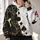 Black And Gold Spade Card Motifs For Casino Nights And Everyday Streetwear All-over Print Hoodie (Lightweight) - 2