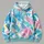 Pastel Tropical Foliage for Relaxed Coastal Weekends and Everyday Casual Wear All-over Print Hoodie (Lightweight) - 4