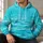 Turquoise Water Reflections for Coastal Travel and Relaxed Everyday Outdoor Wear All-over Print Hoodie (Lightweight) - 6