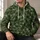 Olive Green Geometric Facets for Everyday Travel, Casual Layering, and Weekend Wear All-over Print Hoodie (Lightweight) - 6
