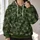 Olive Green Geometric Facets for Everyday Travel, Casual Layering, and Weekend Wear All-over Print Hoodie (Lightweight) - 2