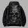 Dark Realistic Skull and Gothic Ridges for Halloween and Alternative Style All-over Print Hoodie (Lightweight) - 5