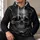Dark Realistic Skull and Gothic Ridges for Halloween and Alternative Style All-over Print Hoodie (Lightweight) - 6