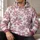 Dusty Rose Daisy Motifs for Everyday Outings, Travel, and Relaxed Casual Wear All-over Print Hoodie (Lightweight) - 6