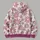 Dusty Rose Daisy Motifs for Everyday Outings, Travel, and Relaxed Casual Wear All-over Print Hoodie (Lightweight) - 5