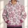 Dusty Rose Daisy Motifs for Everyday Outings, Travel, and Relaxed Casual Wear All-over Print Hoodie (Lightweight) - 1