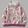 Dusty Rose Daisy Motifs for Everyday Outings, Travel, and Relaxed Casual Wear All-over Print Hoodie (Lightweight) - 4