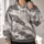 Abstract Gray Brown Camouflage for Everyday Autumn Outdoor Style All-over Print Hoodie (Lightweight) - 2