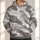 Abstract Gray Brown Camouflage for Everyday Autumn Outdoor Style All-over Print Hoodie (Lightweight) - 1