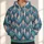 Teal Pink Geometric Rhombus Motif for Relaxed Weekend Casual Wear All-over Print Hoodie (Lightweight) - 1