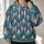 Teal Pink Geometric Rhombus Motif for Relaxed Weekend Casual Wear All-over Print Hoodie (Lightweight) - 2