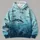 Tuna and Compass Ocean Scene for Offshore Fishing Adventures and Coastal Anglers All-over Print Hoodie (Lightweight) - 4