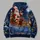 Starlit Santa Sleigh and Reindeer for Festive Winter Holiday Celebrations and Gifting All-over Print Hoodie (Lightweight) - 5