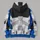 White Blue Sci-Fi Trooper Armor Cosplay for Halloween Parties and Fan Conventions All-over Print Hoodie (Lightweight) - 5