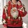 Grumpy Holiday Dwarf With Red Suit for Cozy Christmas Season Celebrations All-over Print Hoodie (Lightweight) - 2