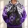 Hooded Reaper And Violet Flames For Halloween Nighttime Parties All-over Print Hoodie (Lightweight) - 1