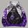 Hooded Reaper And Violet Flames For Halloween Nighttime Parties All-over Print Hoodie (Lightweight) - 4