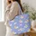 Sleepy Moon And Cloud Companions For Bedtime Adventures And Little Dreamers Kids Quilted Tote Bag - 3