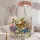 Wildflower Garden and Monarch Butterflies for Spring Gifts and Nature Lovers Quilted Tote Bag - 5