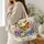 Wildflower Garden and Monarch Butterflies for Spring Gifts and Nature Lovers Quilted Tote Bag - 3