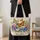 Wildflower Garden and Monarch Butterflies for Spring Gifts and Nature Lovers Quilted Tote Bag - 4