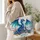 Blue Dragon Fantasy Gift for Mythical Creature Lovers and Storybook Enthusiasts Quilted Tote Bag - 3