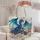 Blue Dragon Fantasy Gift for Mythical Creature Lovers and Storybook Enthusiasts Quilted Tote Bag - 5