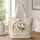 Ivory White Horse Portrait for Equestrian Style and Horse Lover Gifts Quilted Tote Bag - 1