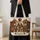Vintage Nutcracker Soldiers Christmas Holiday Keepsake for Festive Seasonal Style Quilted Tote Bag - 4