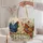 Colorful Cottage Hens and Garden Flowers for Farmhouse Kitchen Gifts Quilted Tote Bag - 5