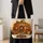 Wooden Pumpkin House for Cozy Autumn Reading Nooks and Fall Seasonal Home Decor Quilted Tote Bag - 4