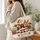Santa Claus Reindeer and Elves Christmas Cheer for Holiday Gift Giving with Family Quilted Tote Bag - 3