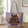 Victorian Haunted Mansion Halloween Scene For Spooky Autumn Home Lovers Quilted Tote Bag - 1