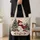 Festive Snowman Among Evergreen Trees for Cozy Christmas Shopping and Winter Outings Quilted Tote Bag - 4