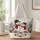Snowmen and Rabbits in a Snowy Christmas Grove for Cozy Winter Holiday Outings Quilted Tote Bag - 1