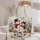 Snowmen and Rabbits in a Snowy Christmas Grove for Cozy Winter Holiday Outings Quilted Tote Bag - 5