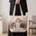 Six Kitten and Butterfly Countryside Florals for Cozy Picnic Days and Cat Lovers Gifting Quilted Tote Bag - 4
