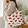 Cheerful Red Ladybugs for Springtime Outings and Everyday Style for Women and Girls Quilted Tote Bag - 3
