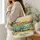 Turquoise Vintage Camper Van for Summer Camping Trips and Roadside Adventure Gifts Quilted Tote Bag - 3
