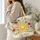 Wildflower Sunburst Meadow For Sunny Beach Days And Cottage Garden Outings For Her Quilted Tote Bag - 3